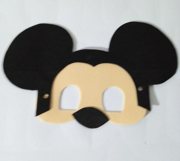 Máscaras Turma do Mickey Toda em Eva para Lembrancinham