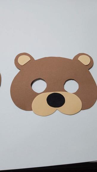 Máscaras Ursinho e Panda de Eva para Lembrancinhas de Festas