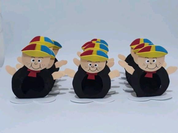 PORTA bombons TURMA DO CHAVES de eva