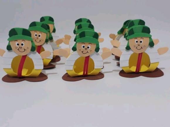 PORTA bombons TURMA DO CHAVES de eva