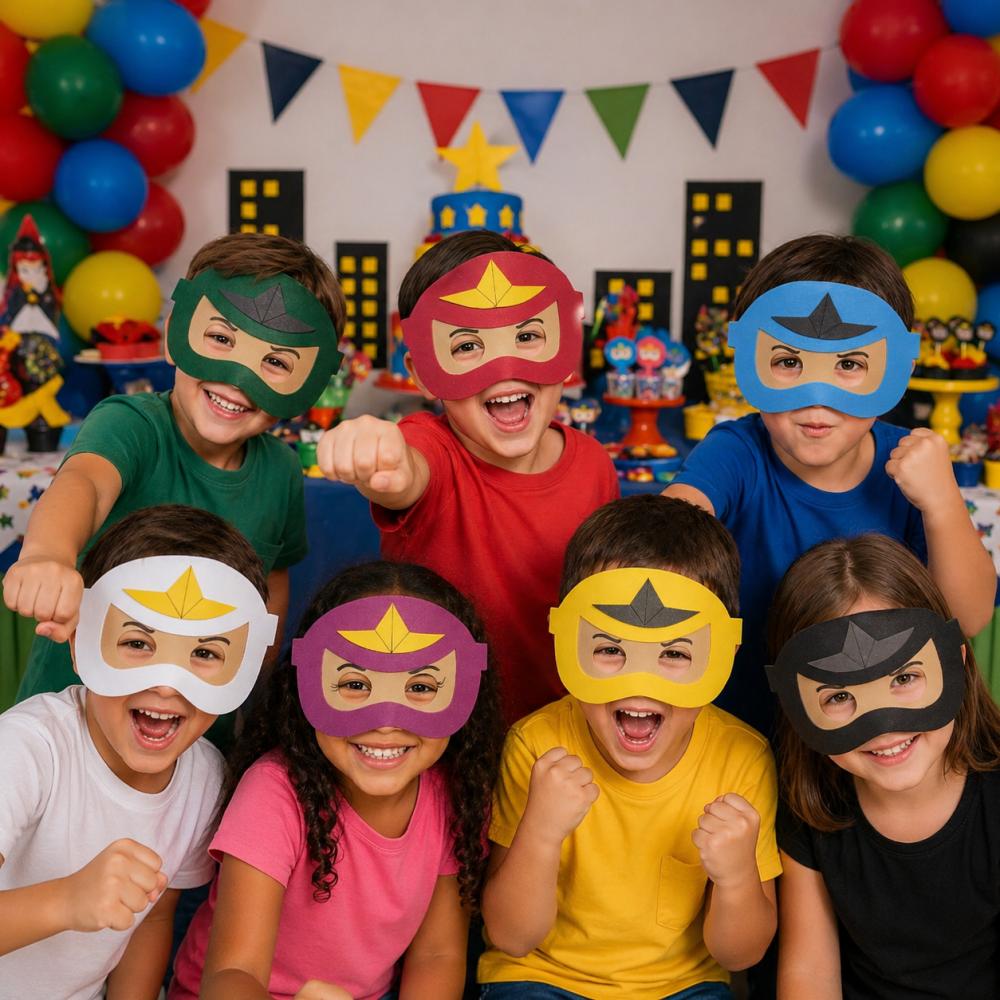 Máscaras Ninja Go de Eva para Lembrancinhas de Festa