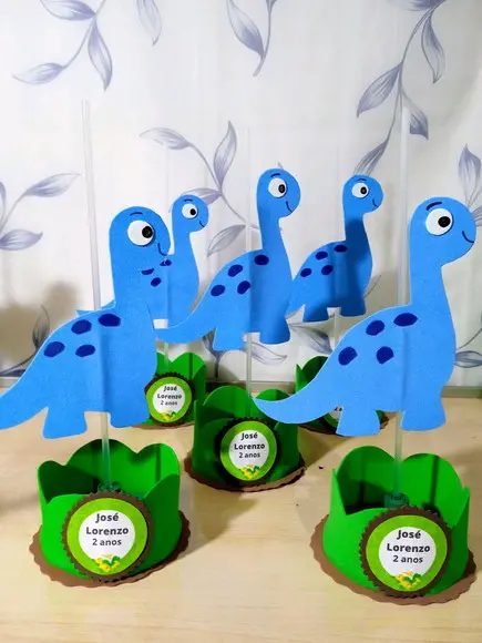 Centro de Mesa Dinossauros/ Dino Baby de eva