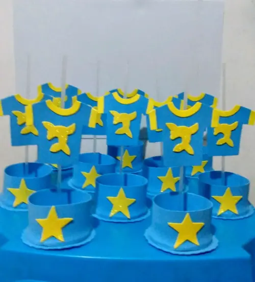 Centro de mesa Lucas Neto Em Eva Para Lembrancinha