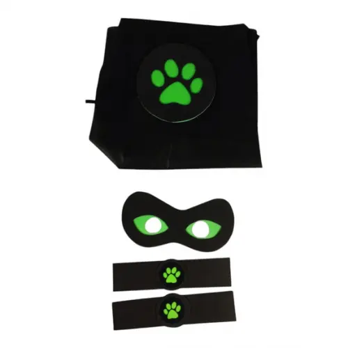 Kit Lembrancinha c/ Capa Máscara e Bracelete Lady e Cat