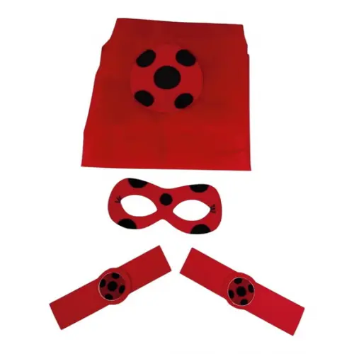Kit Lembrancinha c/ Capa Máscara e Bracelete Lady e Cat