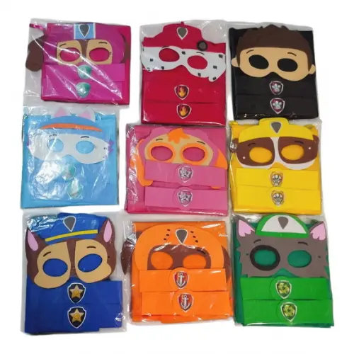 Kit Lembrancinha Patrulha Canina c/ Máscara Capa e Bracelete