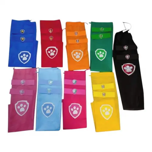 Kit Lembrancinha Patrulha Canina com Capa e Bracelete em Eva