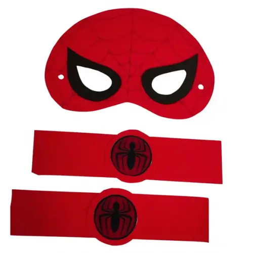 Kit Lembrancinha Spidey com Máscara e Braceletes em Eva
