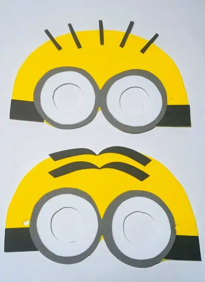 Lembrancinha os Minions Máscaras Toda em Eva para Festas