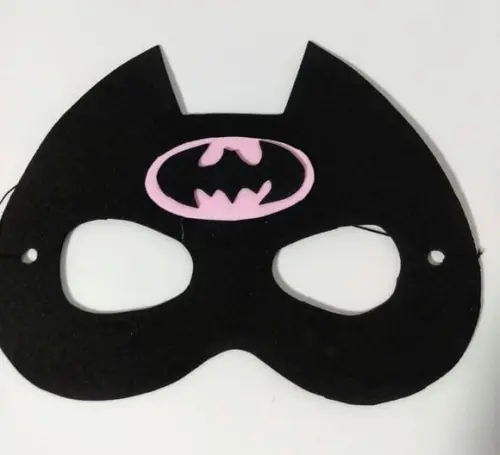Máscaras Batman/batgirl em Eva Lembrancinha