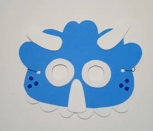 Máscaras Dino Baby Toda em Eva para Lembrancinhas