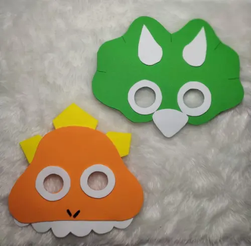 Máscaras Dino Baby Toda em Eva para Lembrancinhas