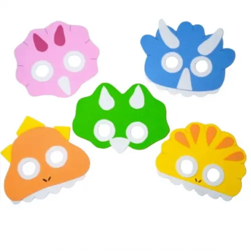 Máscaras Dino Baby Toda em Eva para Lembrancinhas