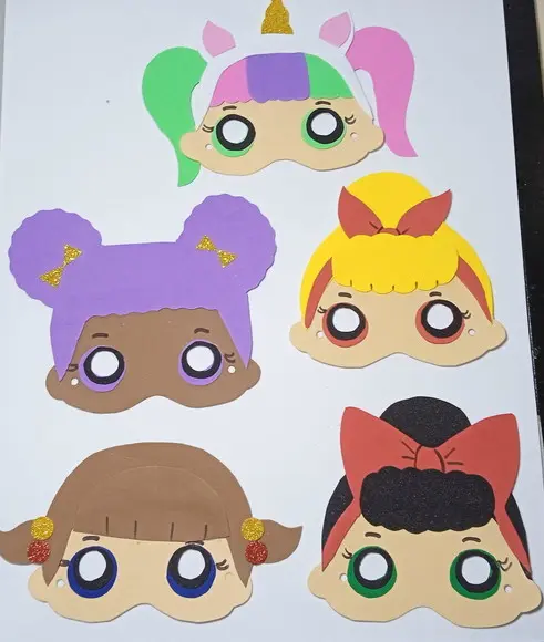 Máscaras Lol Surprise Meninas e Meninos em Eva Lembrancinhas