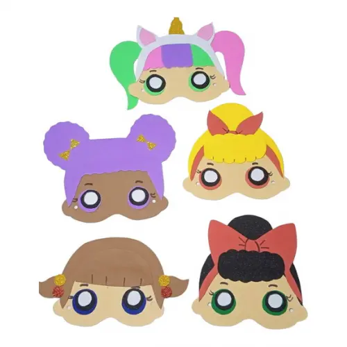 Máscaras Lol Surprise Meninas e Meninos em Eva Lembrancinhas