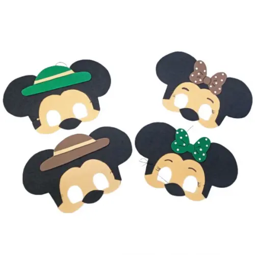 Máscaras Mickey e Minie Safari em Eva Lembrancinha