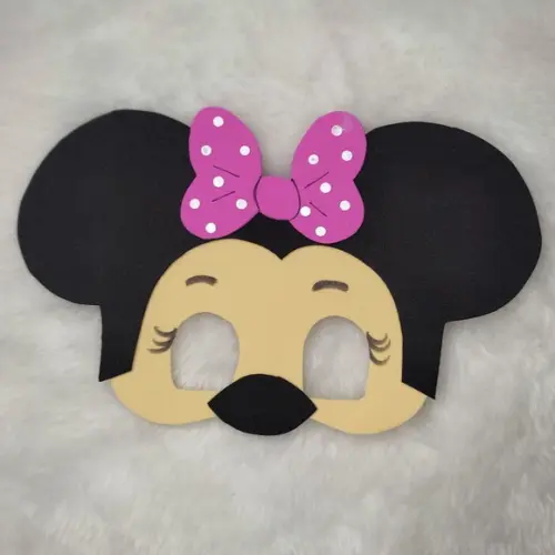 Máscaras Mickey e Minie em Eva Lembrancinha