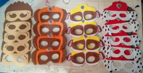 Mascaras Patrulha Canina de Eva para Lembrancinhas