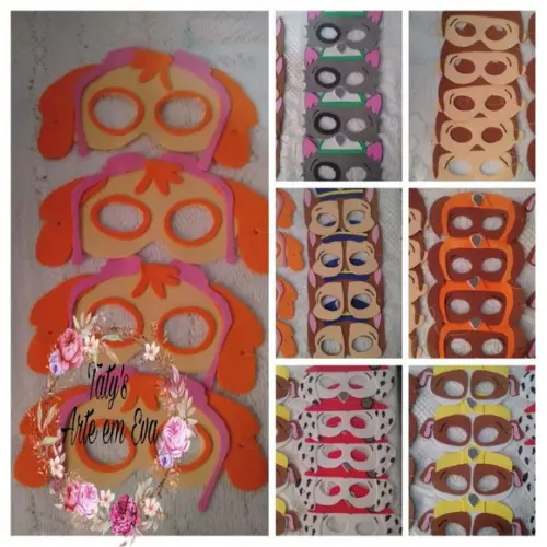 Mascaras Patrulha Canina de Eva para Lembrancinhas