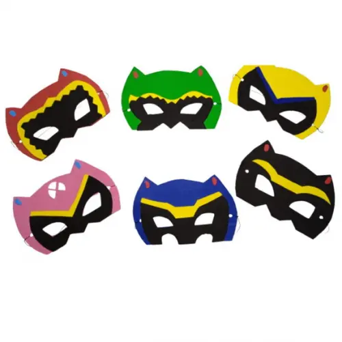 Máscaras Tema Power Rangers Toda em Eva para Lembrancinhas