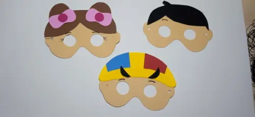 Máscaras Turma do Chaves Toda em Eva para Lembrancinhas