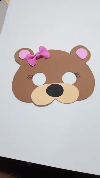 Máscaras Ursinho e Panda de Eva para Lembrancinhas de Festas