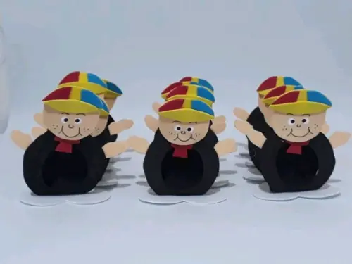 PORTA bombons TURMA DO CHAVES de eva