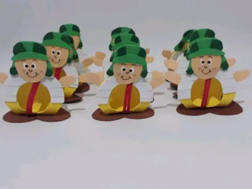 PORTA bombons TURMA DO CHAVES de eva