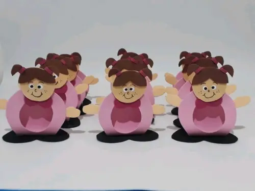 PORTA bombons TURMA DO CHAVES de eva