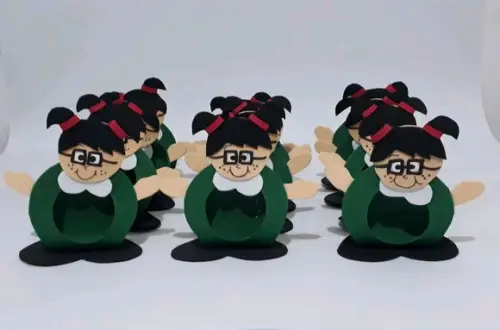 PORTA bombons TURMA DO CHAVES de eva