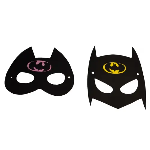Máscaras Batman/batgirl em Eva Lembrancinha