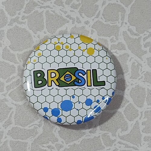 Kit Bottons - Brasil - Bandeira - Patriota - Copa