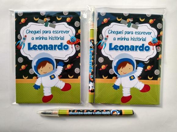Bloquinho com Caneta Astronauta