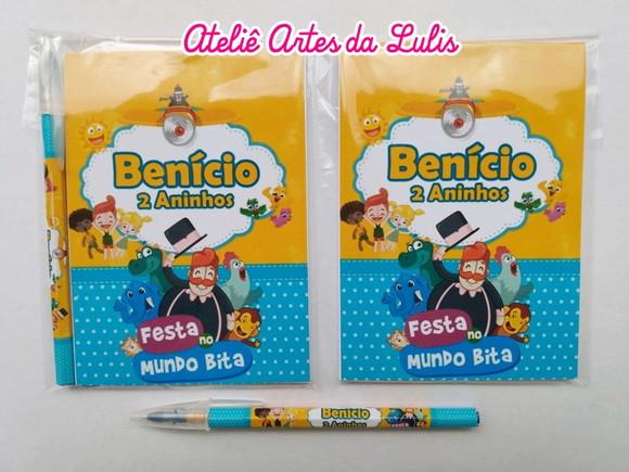 Bloquinho com Caneta Bita