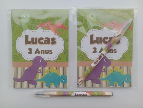 Bloquinho com Caneta Dinossauro Baby