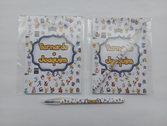 Bloquinho com Caneta Pokémon