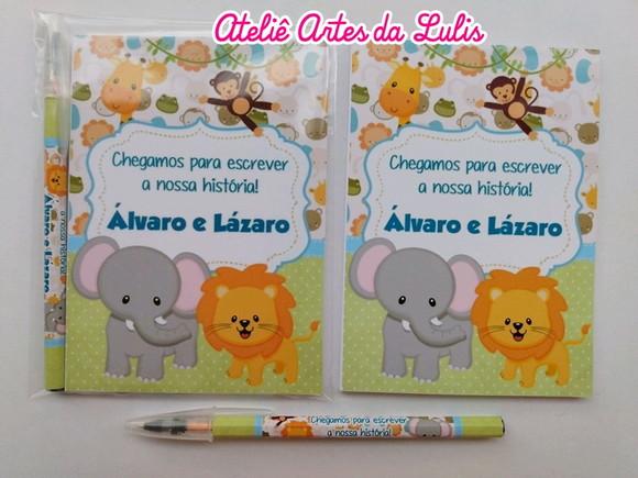 Bloquinho com Caneta Safari