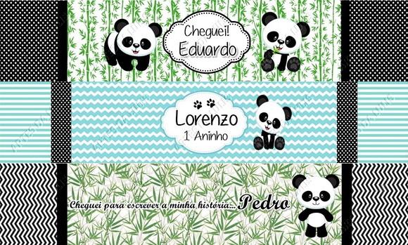 Bloquinho com Caneta Ursinha(o) Panda