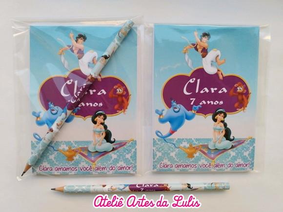 Bloquinho com Lápis Aladdin