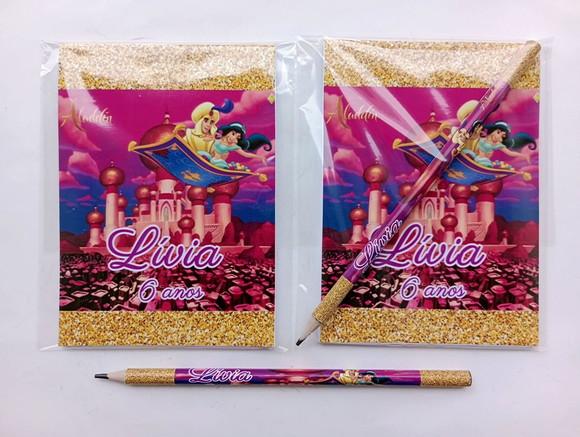 Bloquinho com Lápis Aladdin