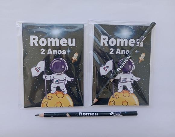Bloquinho com Lápis Astronauta