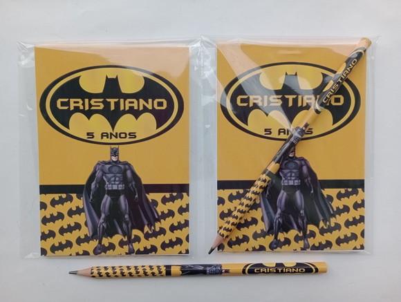 Bloquinho com Lápis Batman