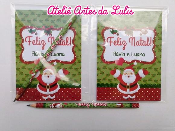 Bloquinho com Lápis Boas Festas