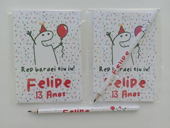 Bloquinho com Lápis Flork