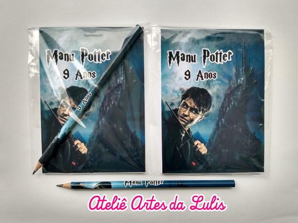 Bloquinho com Lápis Harry Potter