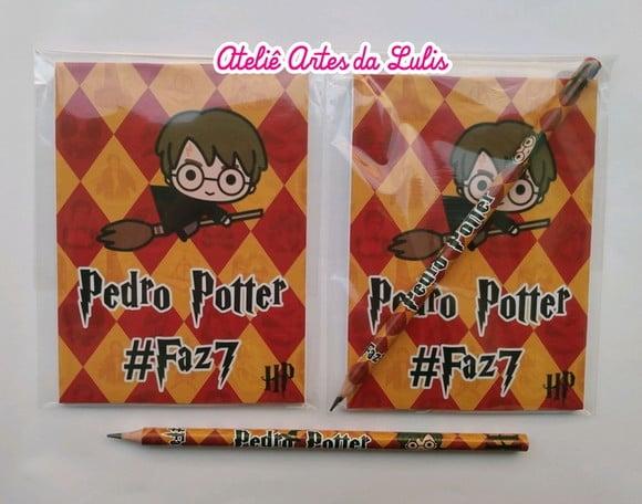 Bloquinho com Lápis Harry Potter Baby
