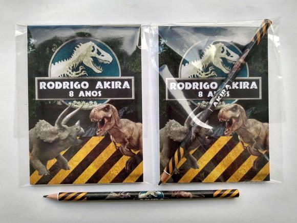 Bloquinho com Lápis Jurassic Park
