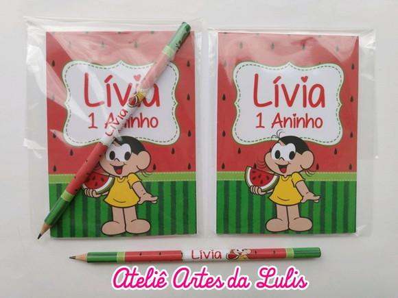 Bloquinho com Lápis Magali
