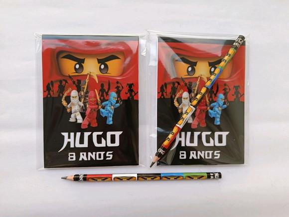 Bloquinho com Lápis Ninjago