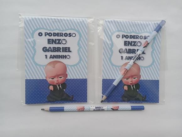 Bloquinho com Lápis O Poderoso Chefinho